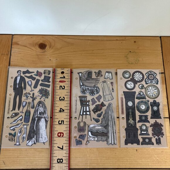 Stickopotamus Victorian Theme Stickers 5 Sheets CL-01 02 03 04 06 Steampunk - Picture 3 of 3